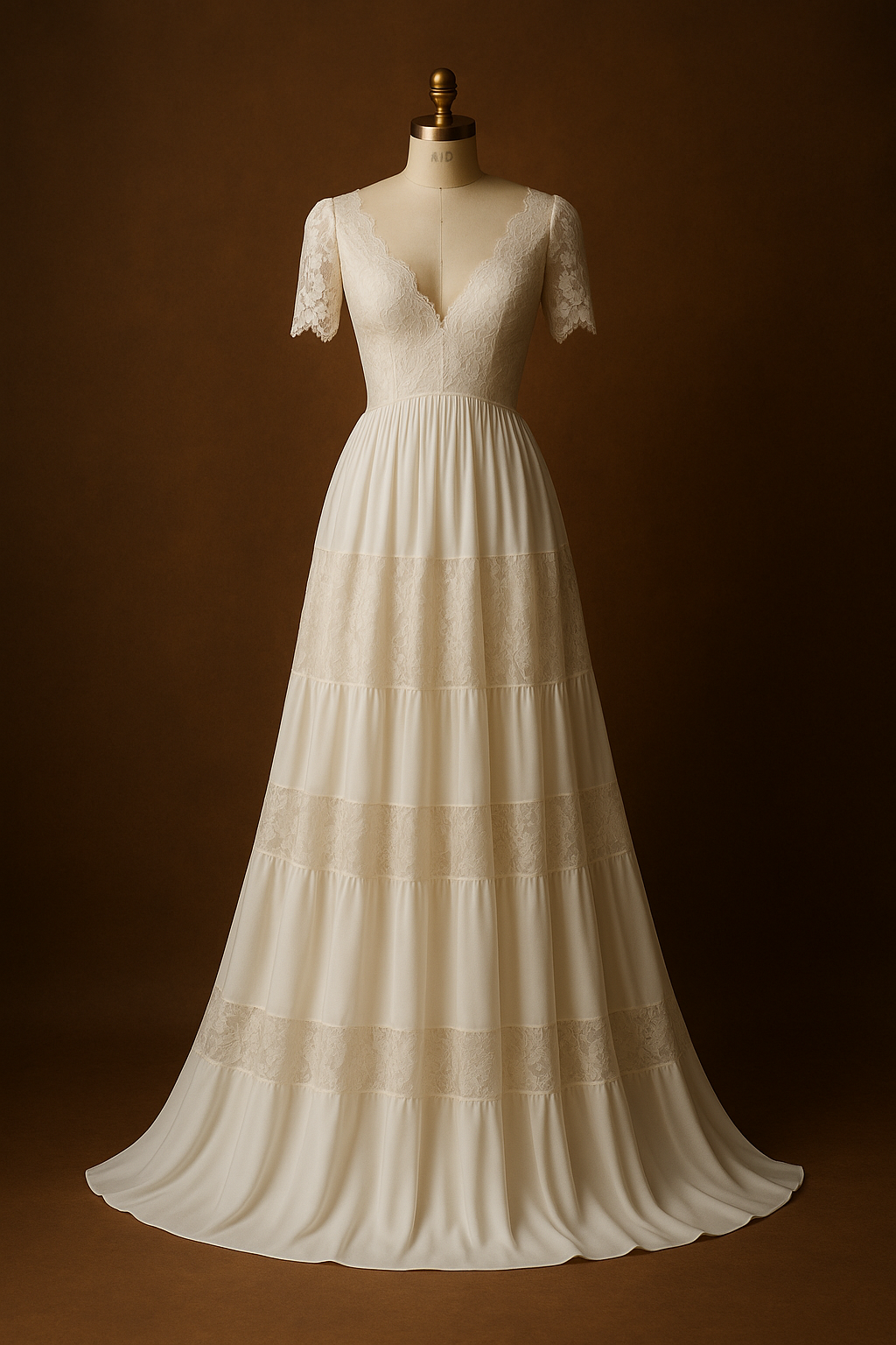 Women`s Wedding Dresses for Bride 2025 Lace Boho Open-back Bridal Gown