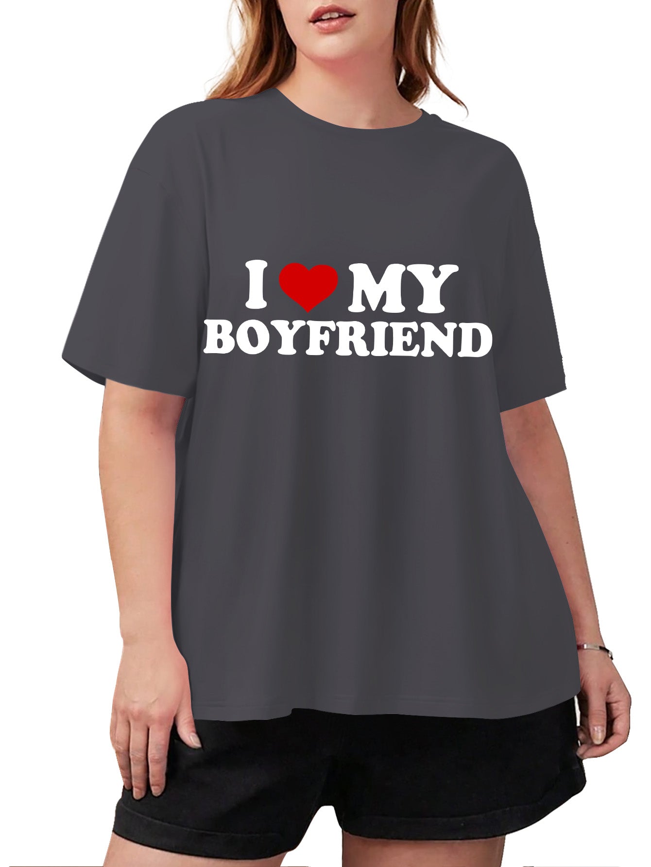 PLUS SIZE I LOVE MY BOYFRIEND TEE