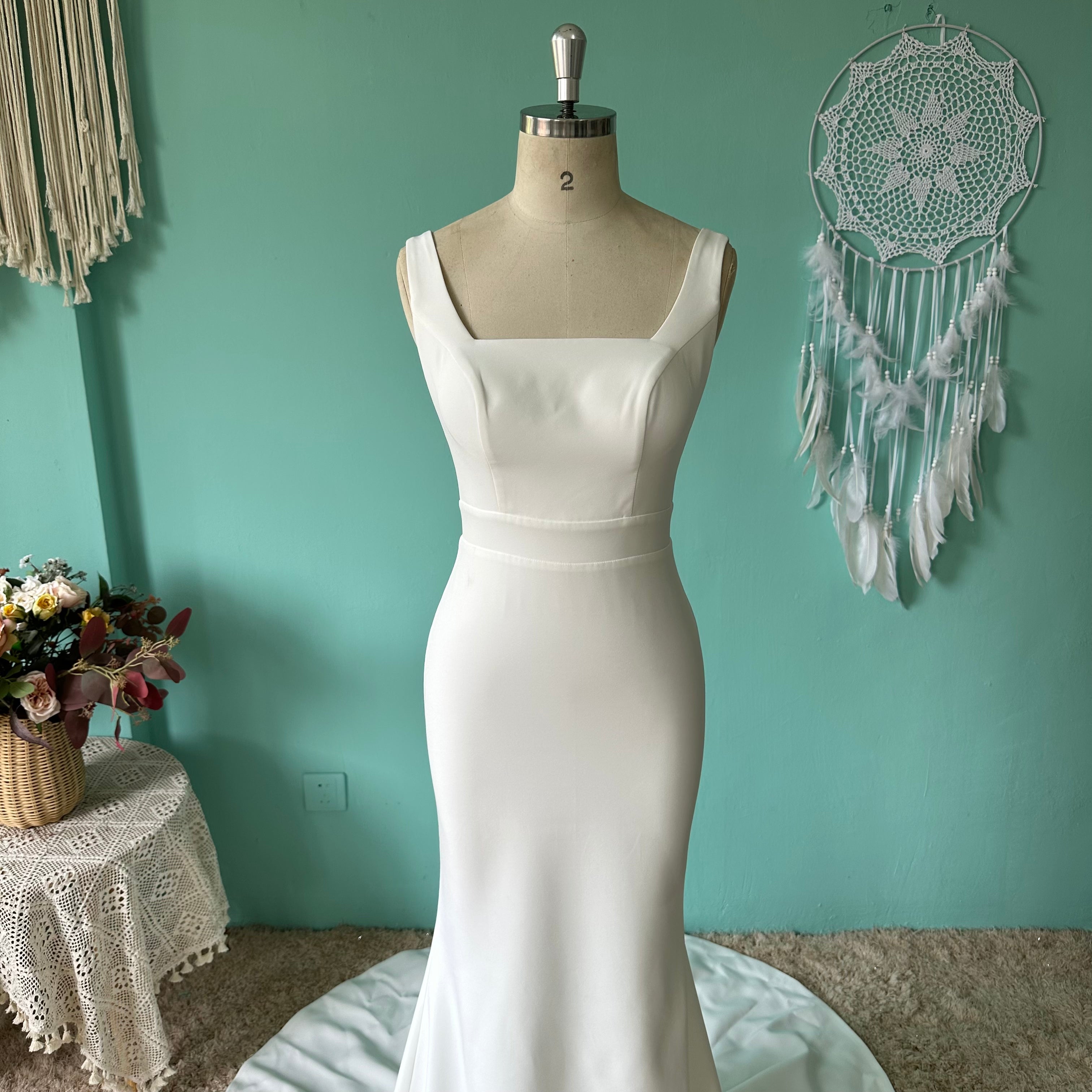 Women`s Wedding Dresses for Bride 2025 Simple Mermaid Bridal Gown