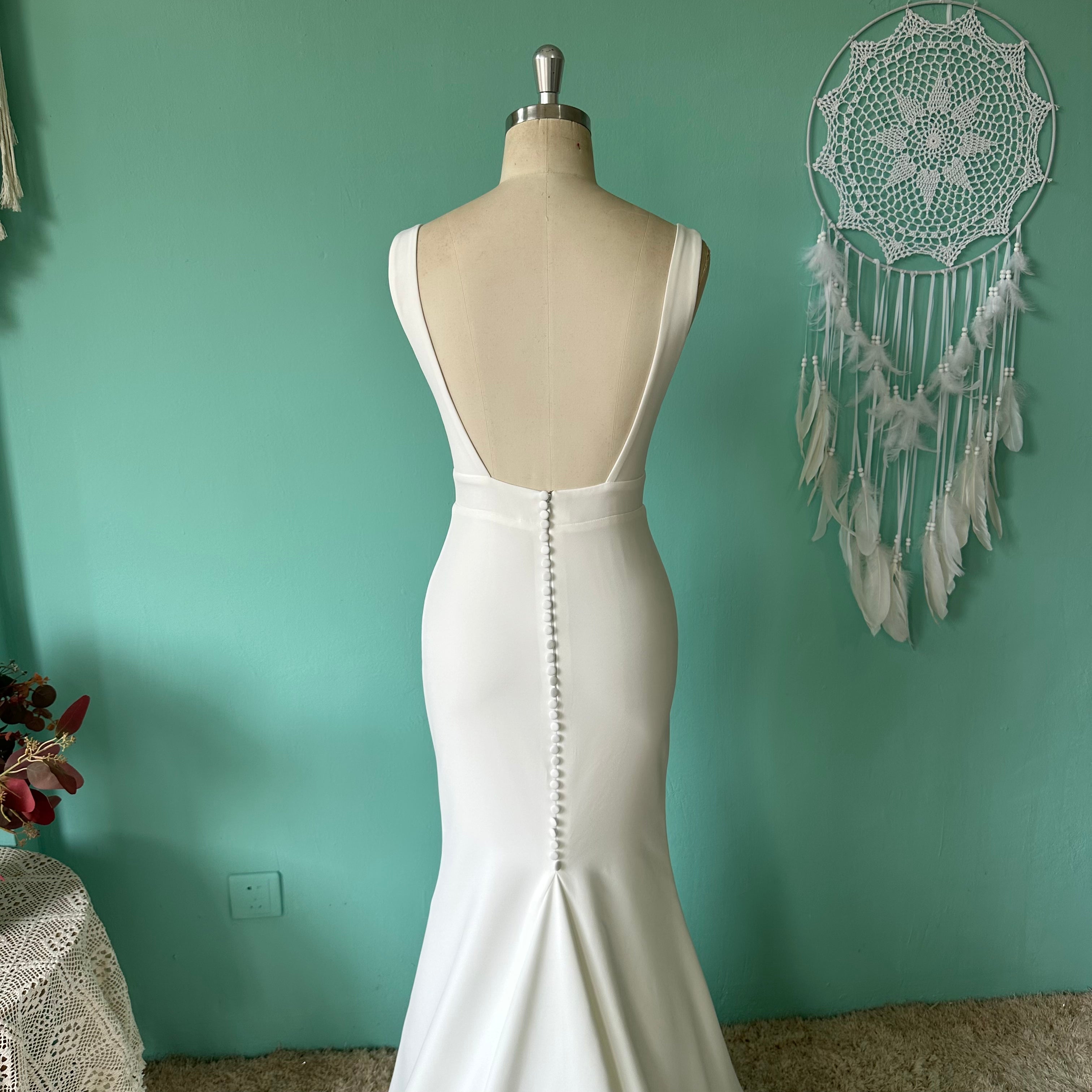 Women`s Wedding Dresses for Bride 2025 Simple Mermaid Bridal Gown
