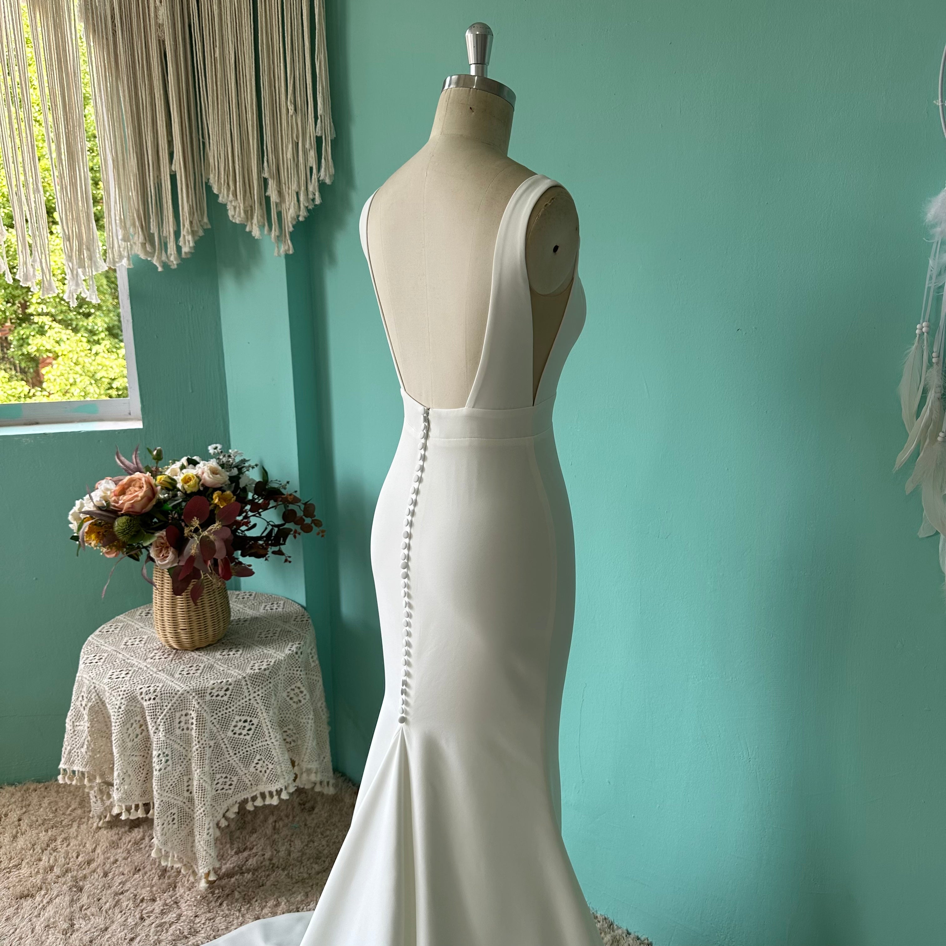 Women`s Wedding Dresses for Bride 2025 Simple Mermaid Bridal Gown