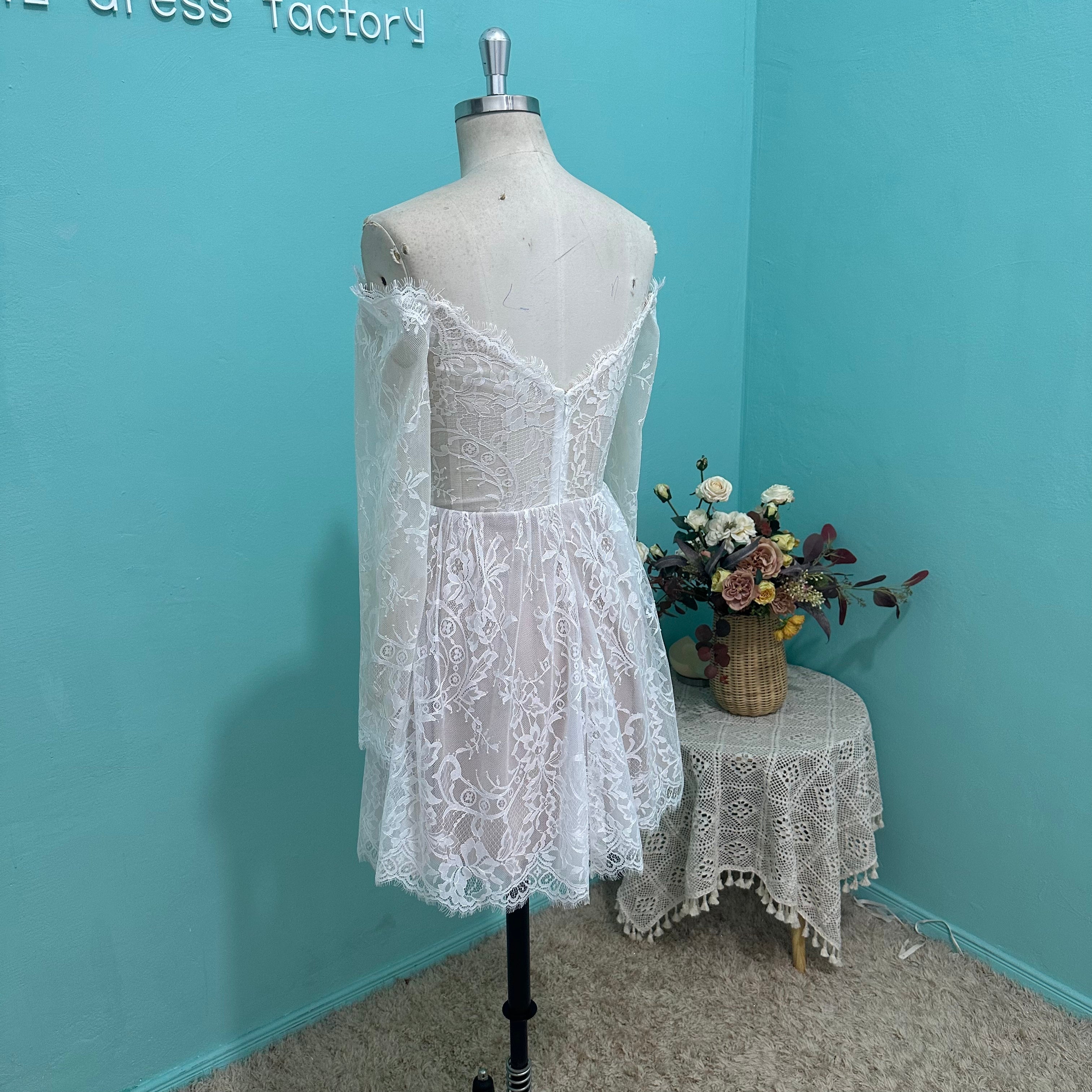 Women`s Wedding Dresses for Bride 2025 Applique Boho Bridal Gown #U9