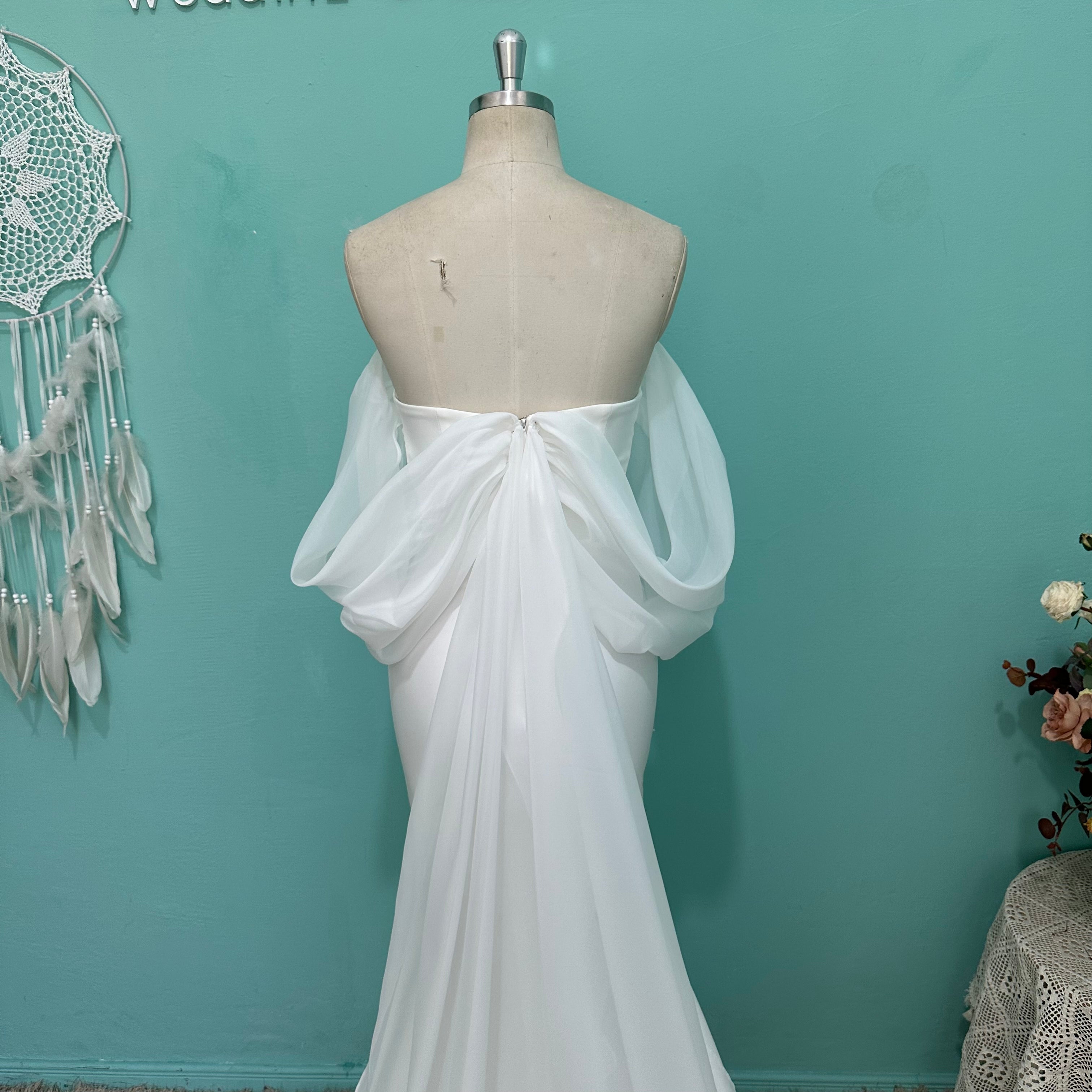 Women`s Wedding Dresses for Bride 2025 Applique Boho Bridal Gown #U11