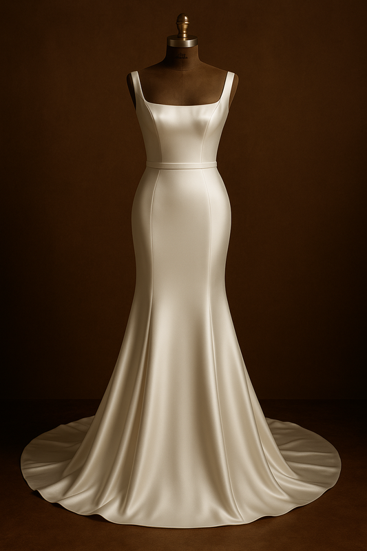 Women`s Wedding Dresses for Bride 2025 Simple Mermaid Bridal Gown #U2