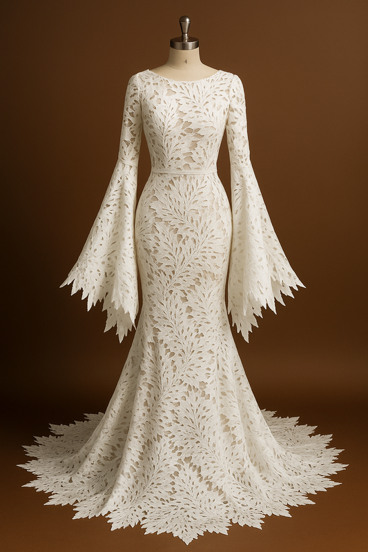 Women`s Wedding Dresses for Bride 2025 Boho Lace Beach Bridal Gown #U10