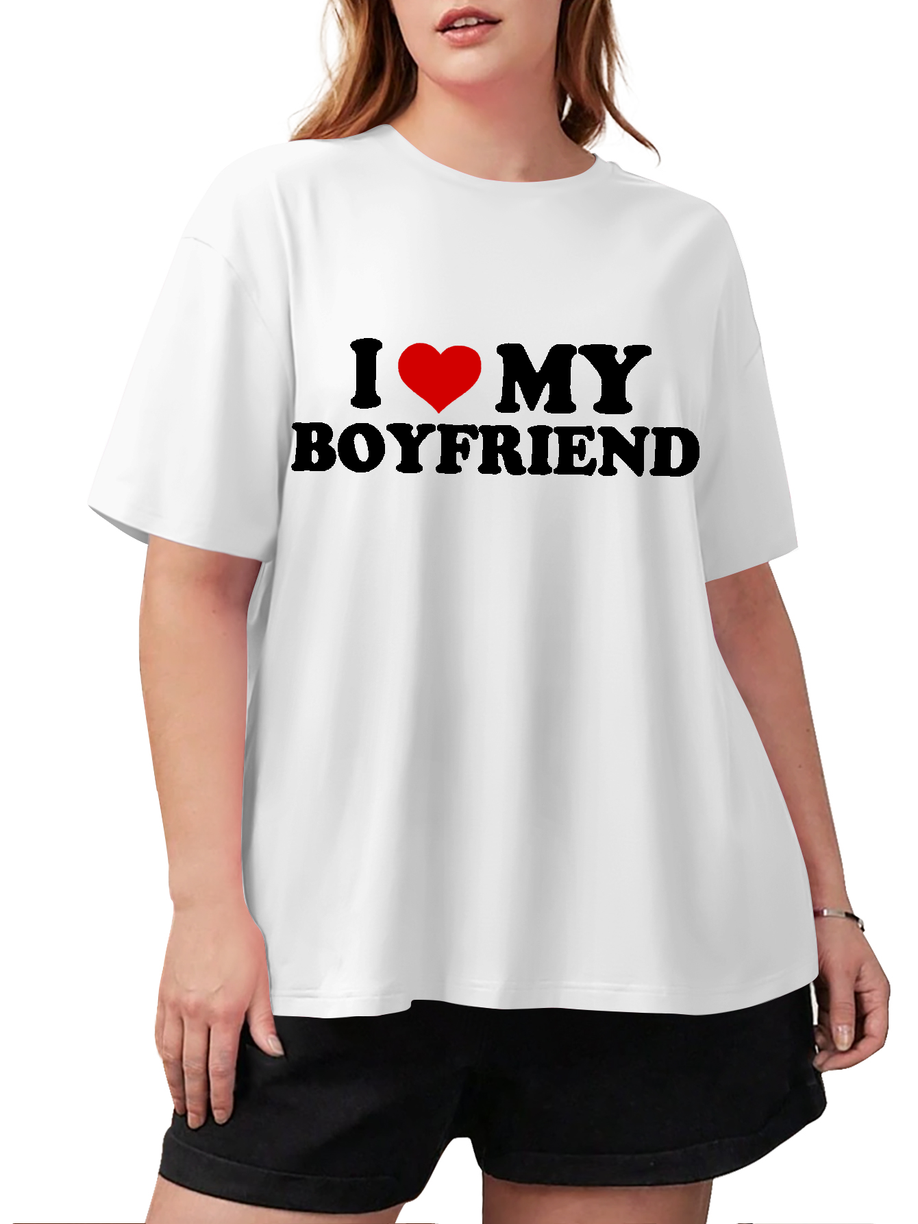 PLUS SIZE I LOVE MY BOYFRIEND TEE