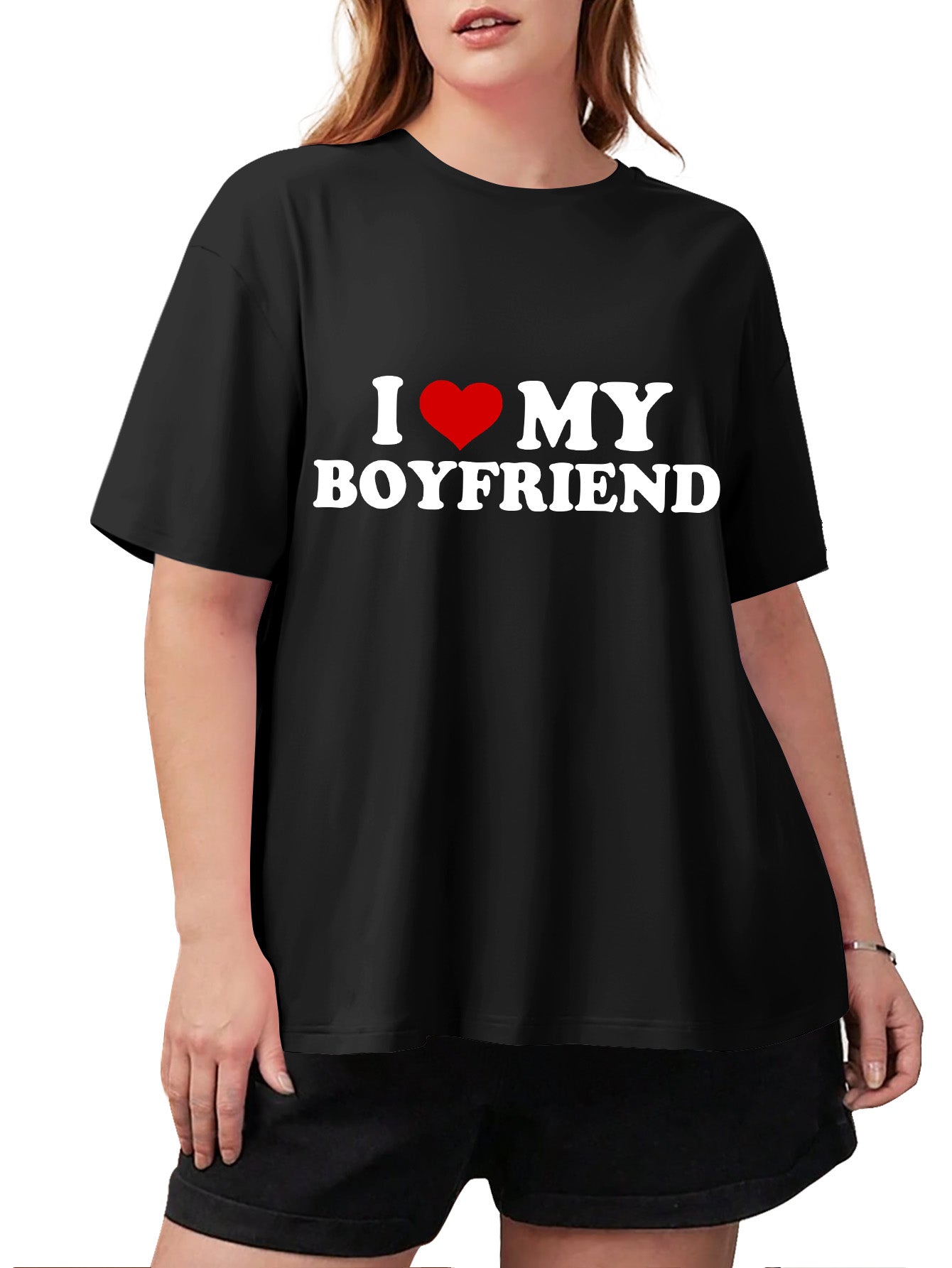 PLUS SIZE I LOVE MY BOYFRIEND TEE