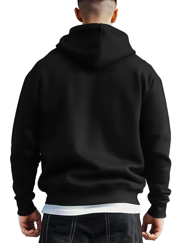 I love my girlfriend black customized-printed hoodie as a gift