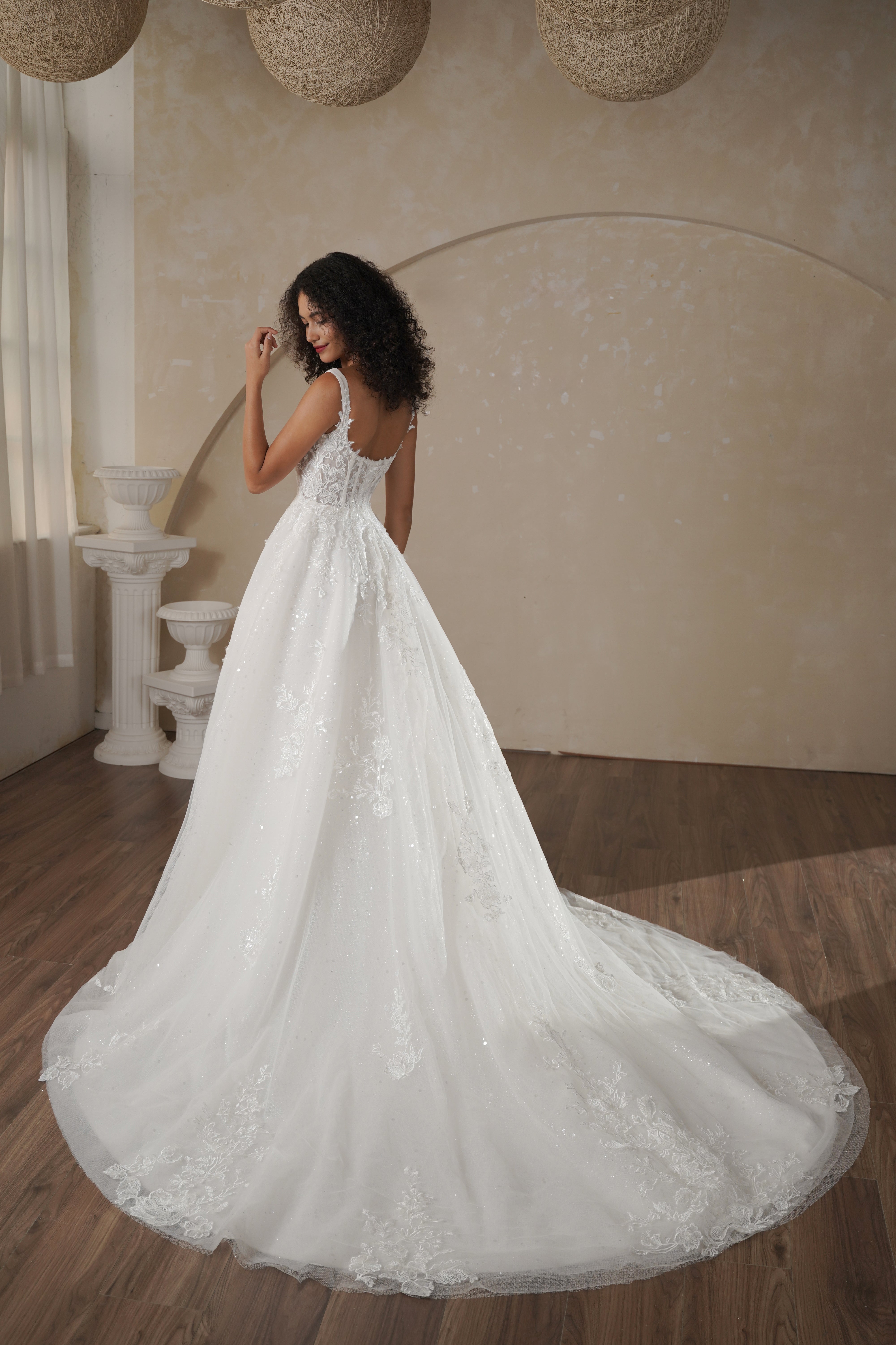 Women`s Wedding Dresses for Bride 2025 Applique Boho Bridal Gown #8