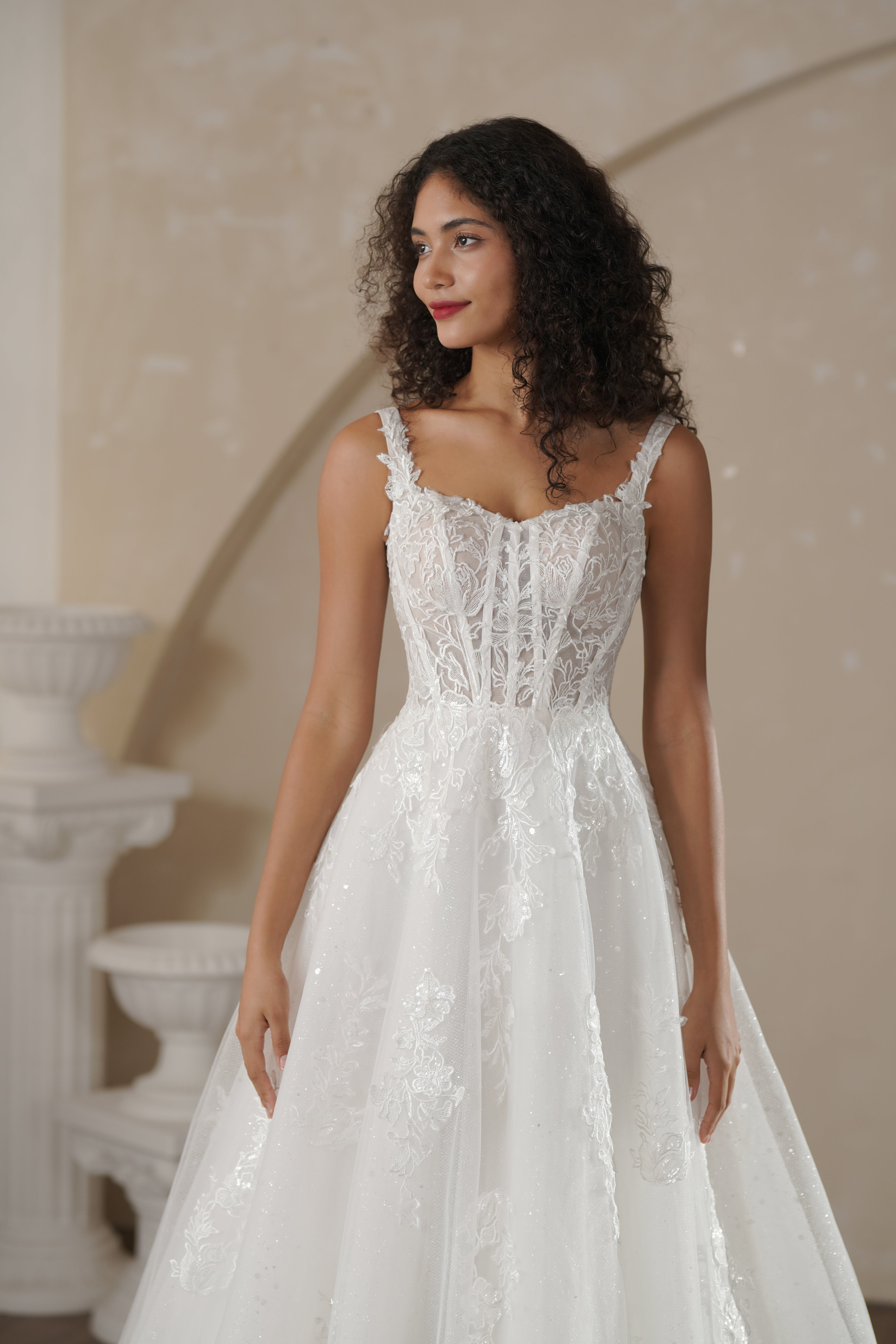 Women`s Wedding Dresses for Bride 2025 Applique Boho Bridal Gown #8