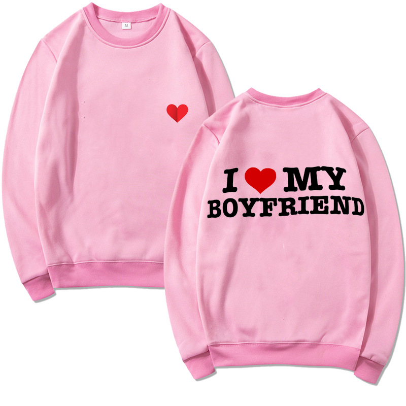 I LOVE MY BOYFRIEND WOMEN`S LONG SLEEVES TEE