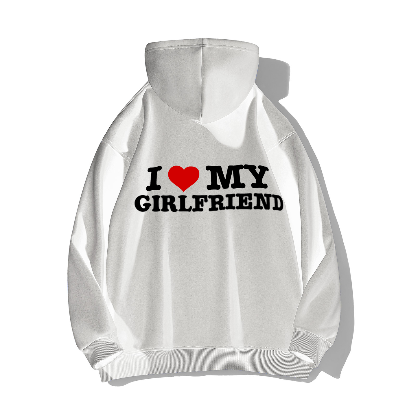 I LOVE MY GIRLFRIEND MEN`S ZIP UP HOODIE