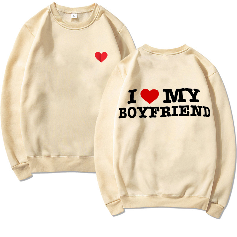 I LOVE MY BOYFRIEND WOMEN`S LONG SLEEVES TEE