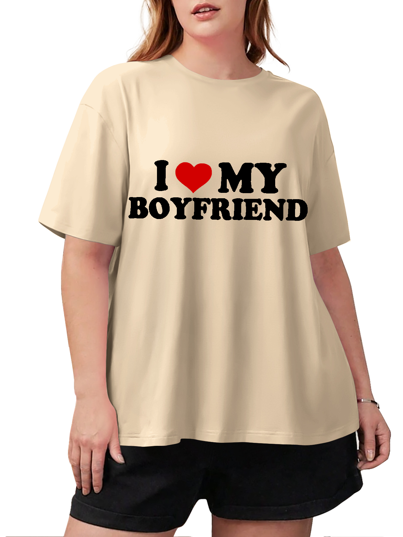 PLUS SIZE I LOVE MY BOYFRIEND TEE