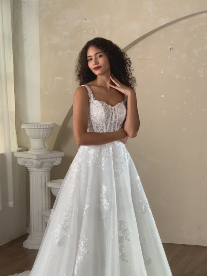 Women`s Wedding Dresses for Bride 2025 Applique Boho Bridal Gown #8